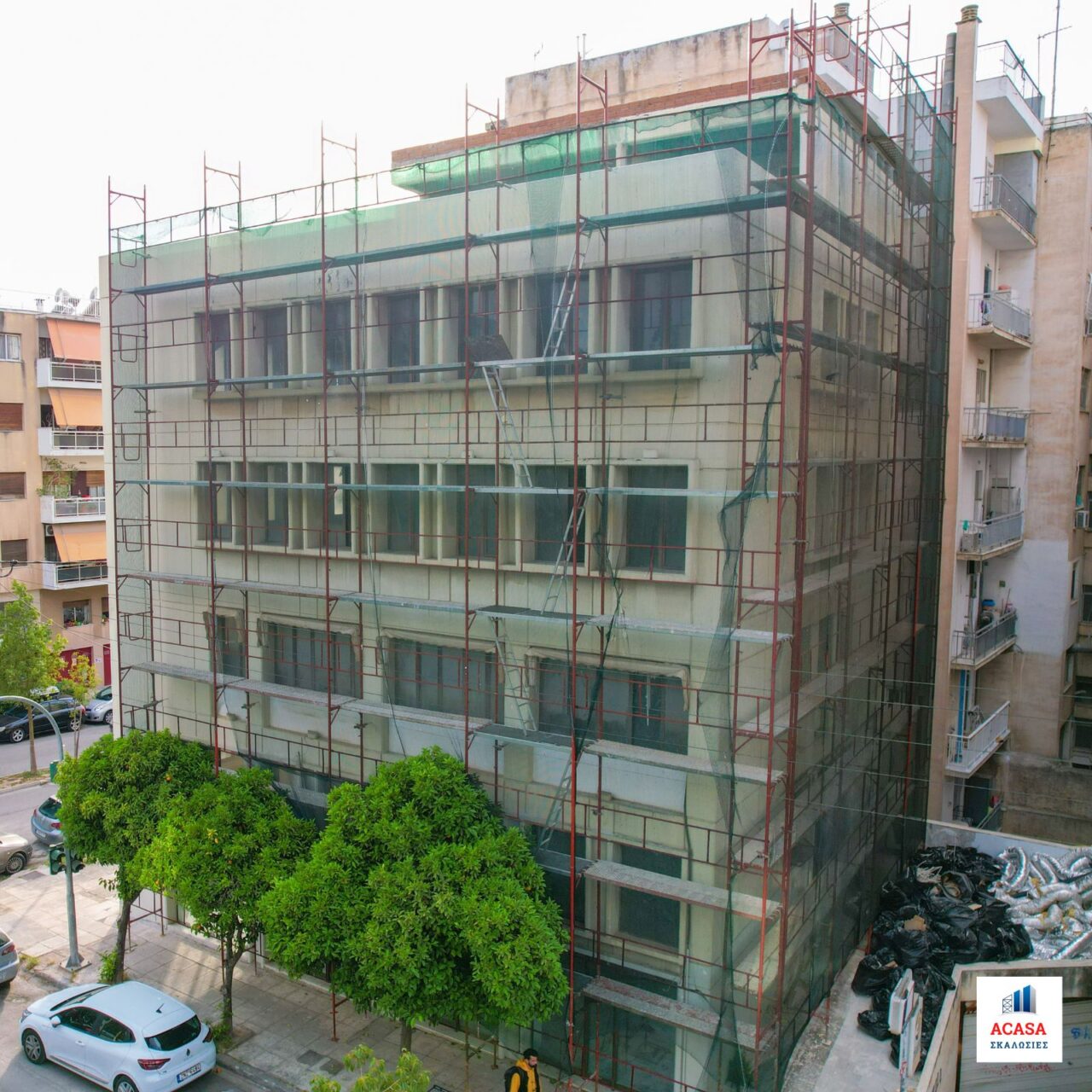 Σκαλωσιές στα Πετράλωνα σε Γραφεία Startup Επιχειρήσεων